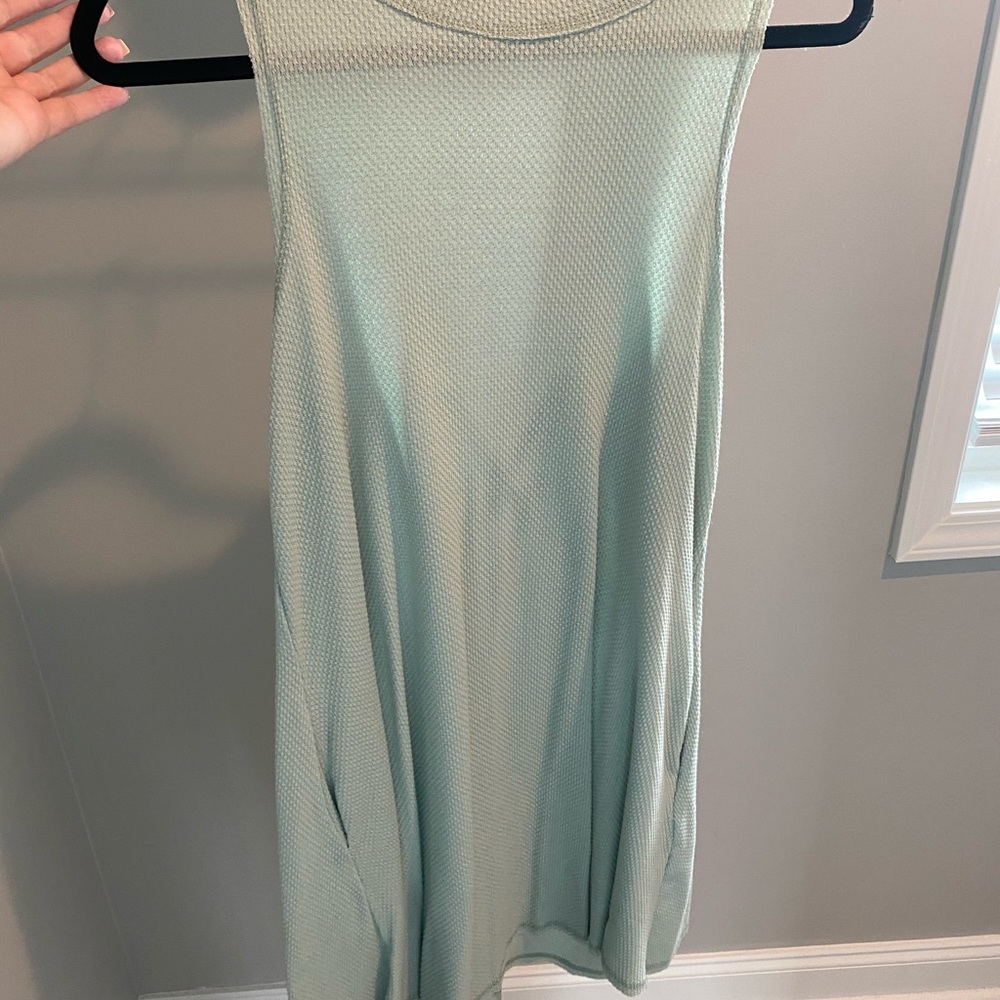 Light sage green casual dress